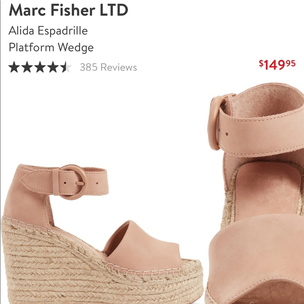 Marc fisher Alida Espadrille Platform Wedge